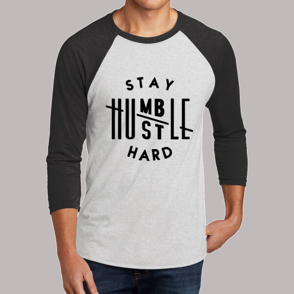 Unisex "Humble" 3/4 Sleeve Raglan Tee Thumbnail